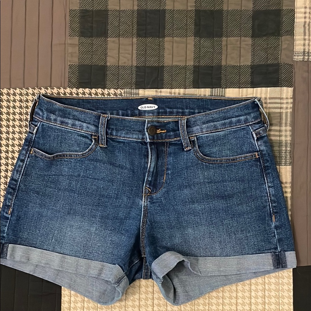 Old Navy Blue Jean Shorts Cuffed Casual